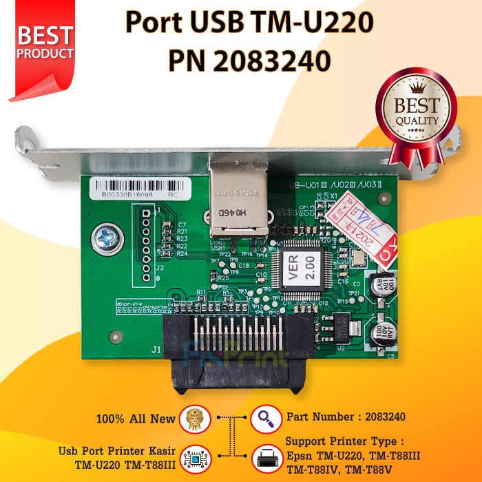 Port USB Epson TM-U220 TM-T88III TM-T88IV TM-T88V 2083240 New