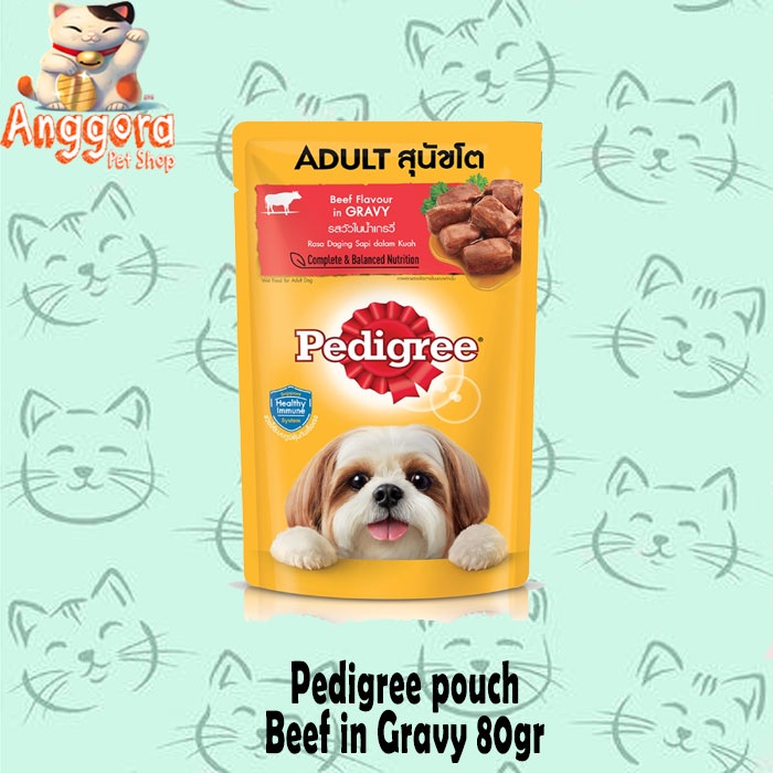 Makanan Anjing murah Pedigree pouch 80gr ALL VARIAN