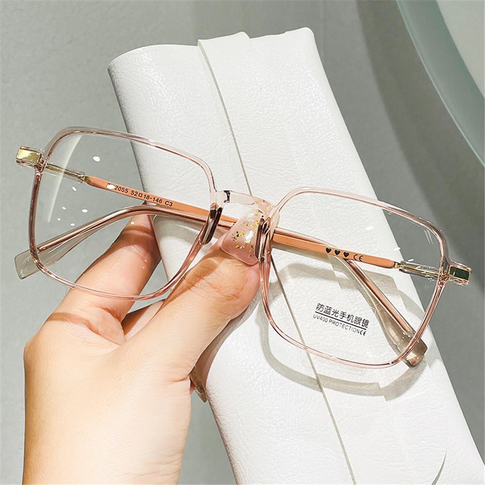 Wonder Anti-Blue Light Glasses Stylish Clear Frame Square Kacamata Wanita