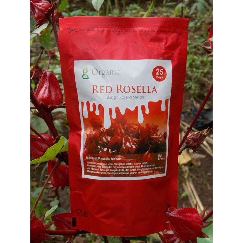 

Bunga Rosella Merah Kering Herbal G'Organic 55gr