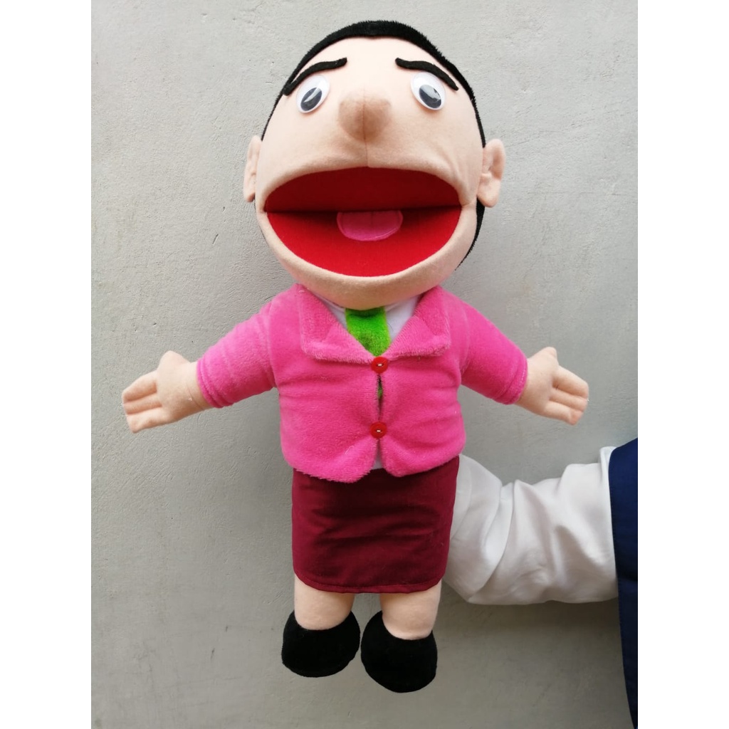 Boneka Tangan Muppet  Scary Teacher | Boneka Dongeng Mainan Edukasi Mulut Gerak