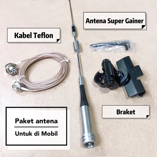 Paket antena dan kabel teflon untuk radio rig