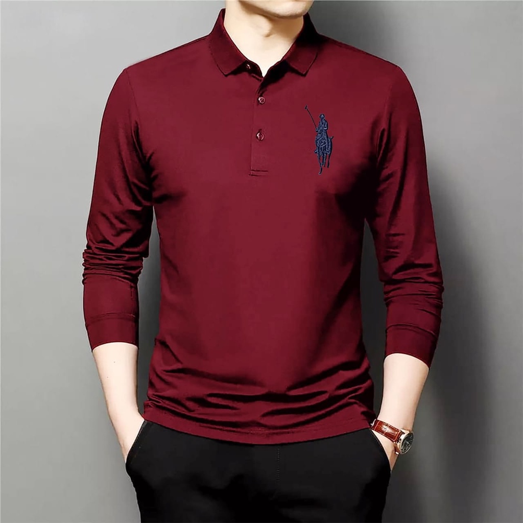 (BISA COD) pakaian pria keren size L,XL kaos pria lengan lengan panjang baju pria distro fashion pria terbaru baju falko - panteloni