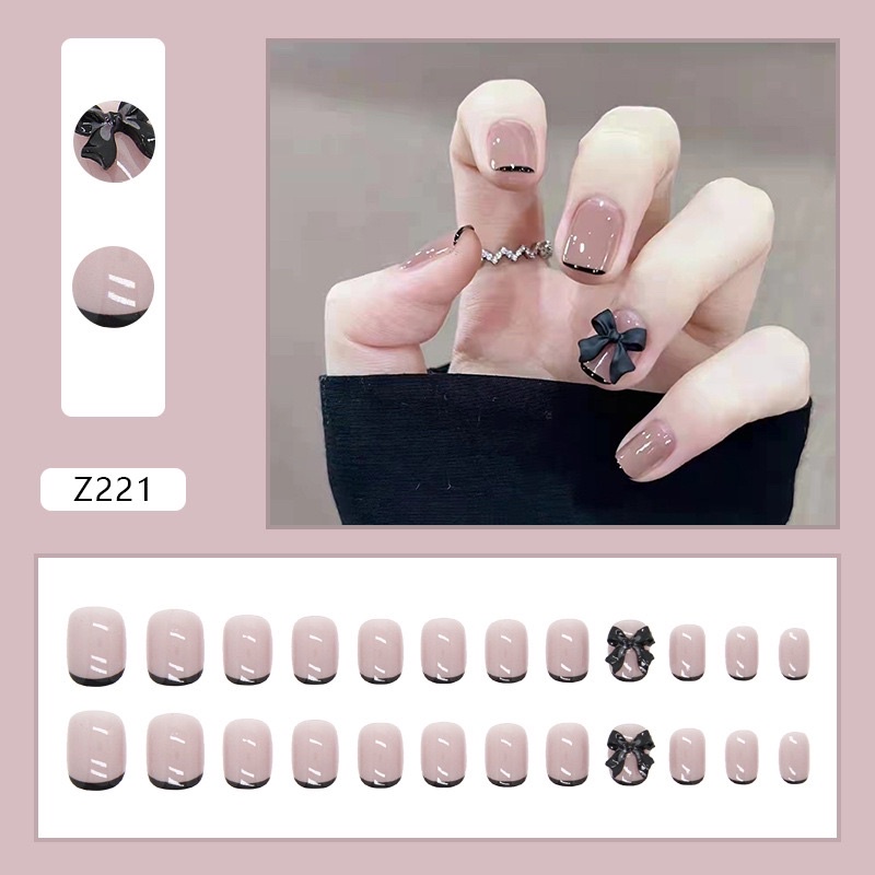 Kuku Palsu 【 B146，lem cair】Nikah Wedding False Nailart Pengantin Tangan