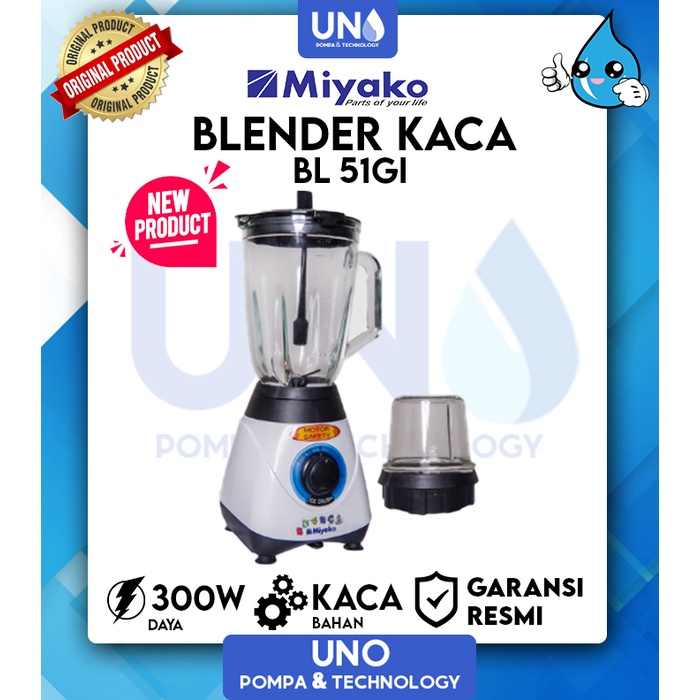 Blender Kaca 1 Liter Miyako BL-51 GI / BL51GI / BL 51 GI