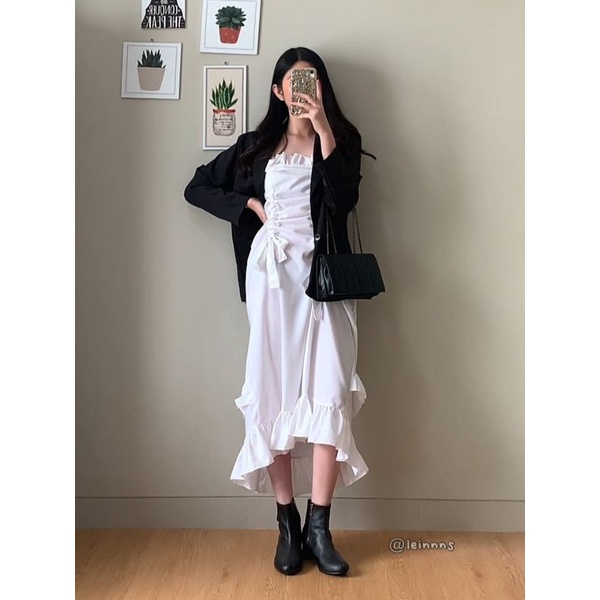 NARI OVERALL by Chuugirls | Overall Dress / Dress serut / Overall Dress Korea / inner dress