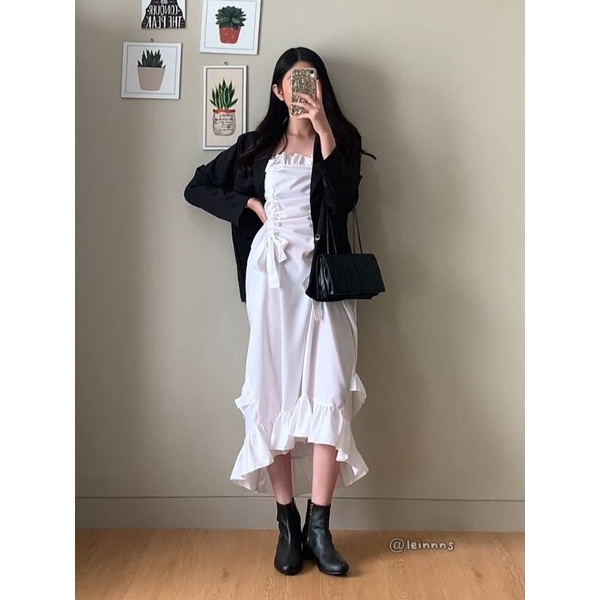 NA-RI OVERALL / Overall Dress / Dress serut / Overall Dress Korea / inner dress/ rok serut