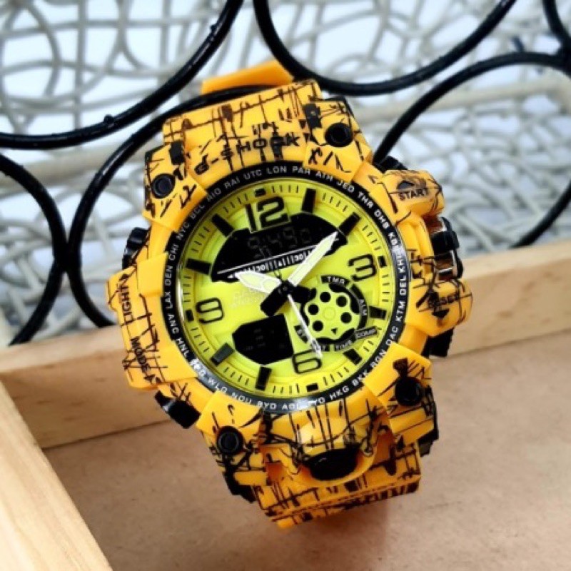 JAM TANGAN PRIA G-SHOCK 2361-3 STRAP LORENG