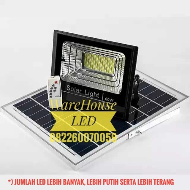 Lampu Sorot Solar Tenaga Surya 60W Led 60Watt Panel 60 Watt