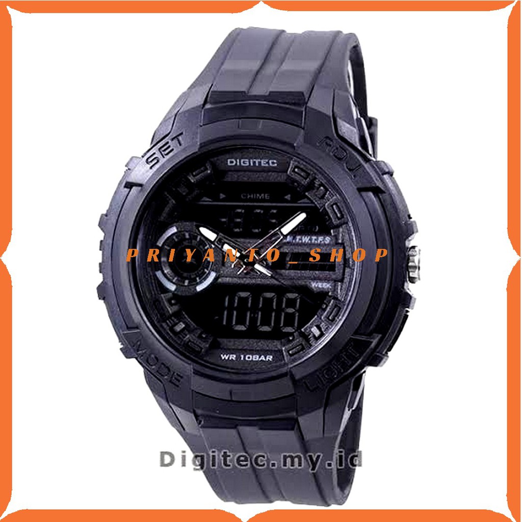 STRAP TALI JAM TANGAN RUBBER WATCH DIGITEC DG 3053 DIGITEC 3053