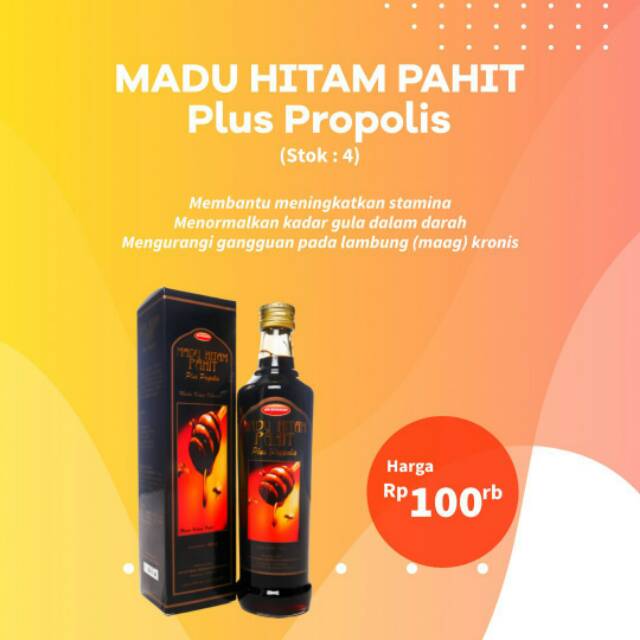 

MADU HITAM PAHIT PROPOLIS