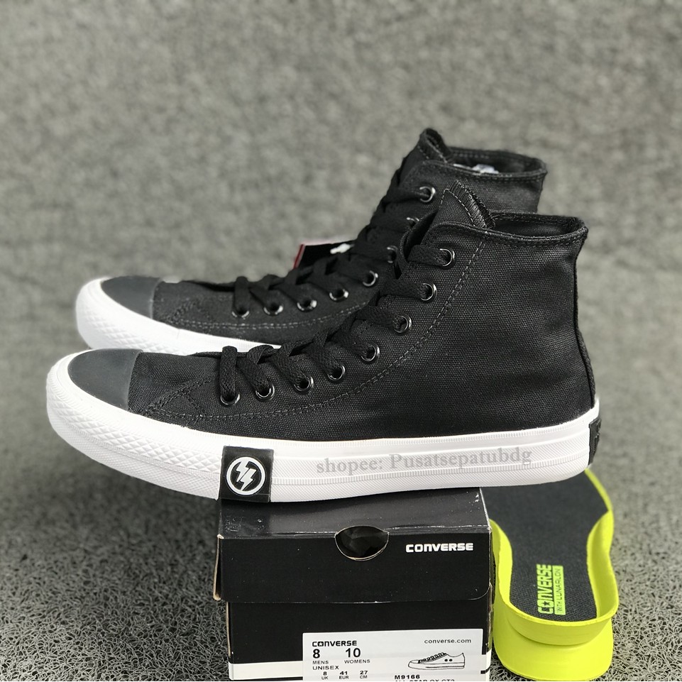 Sepatu Converse Petir Tinggi X Undefeated High Black