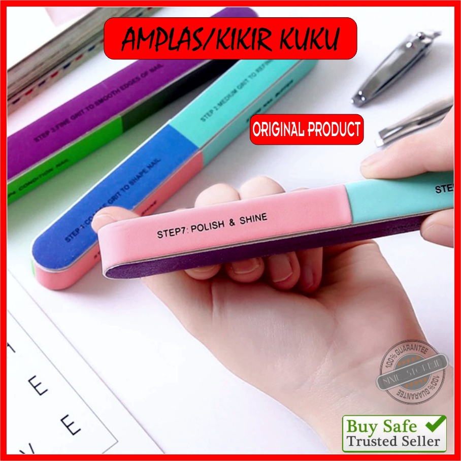 KIKIR KUKU MANICURE PEDICURE NAIL ART BUFFUR AMPLAS PENGKILAT KUKU 7 in 1 SIMPLE BAGUS MURAH