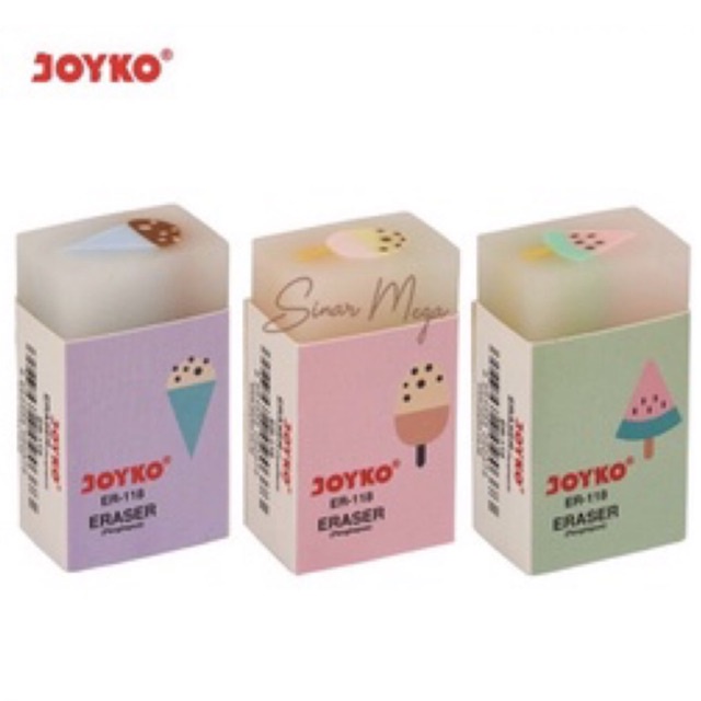 

Joyko Eraser ER-118 / Penghapus Motif Ice Cream Lucu Unik Murah Berkualitas