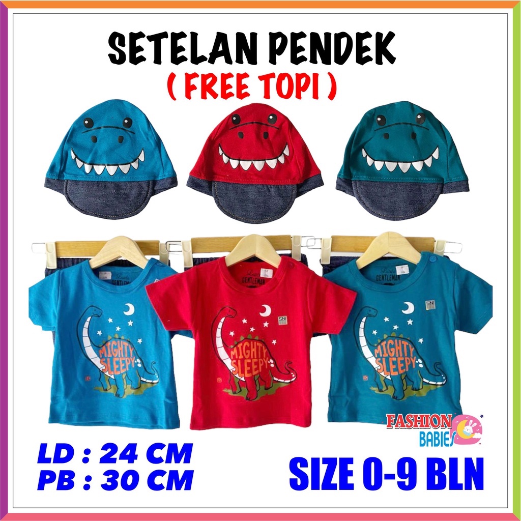 ❤ FashionBabies ❤ GRATIS TOPI !!! LITTLE GENTLEMAN SETELAN ANAK CELANA PENDEK / SETELAN BABY LG2494