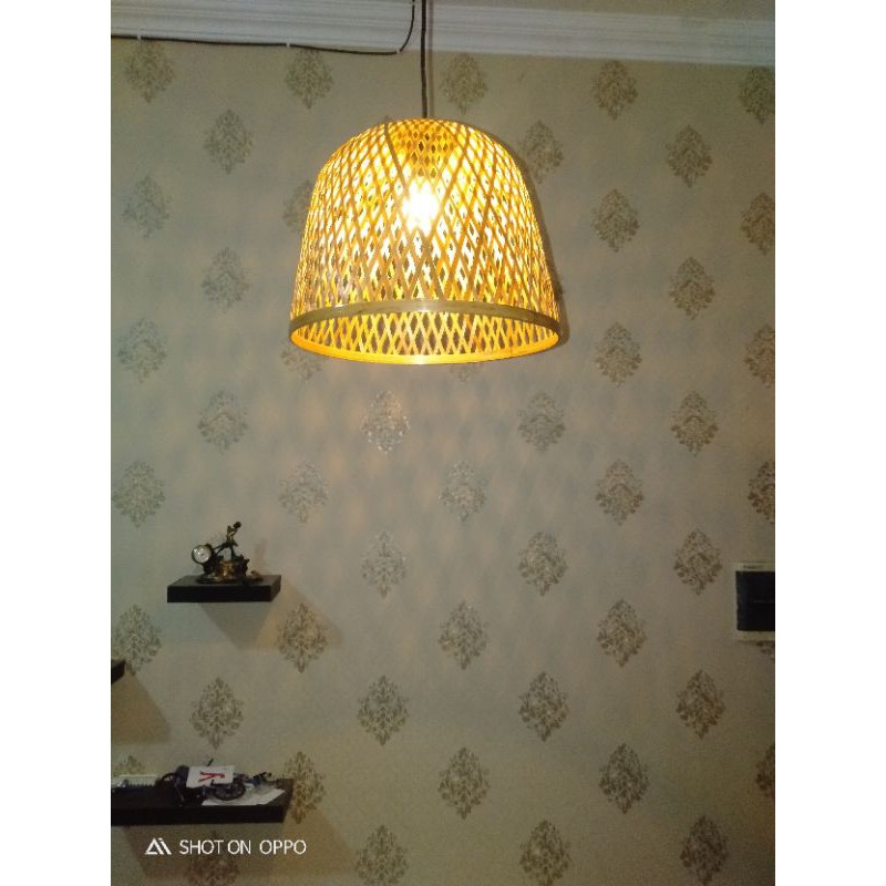 lampu gantung/lampu hias bambu/lampu cafe