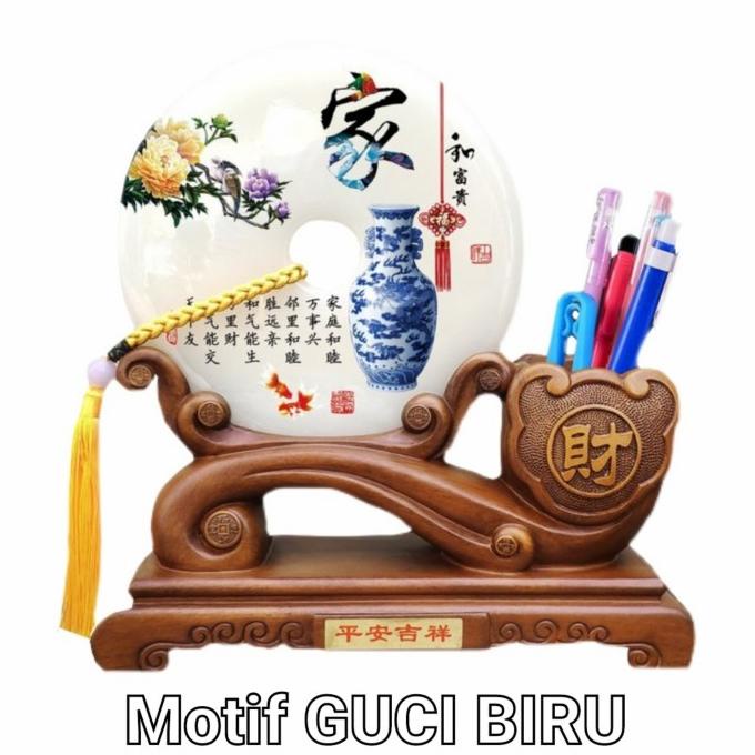 

Aska_Khalia Pajangan Giok Fu Hoki Tempat Pensil Gift Set Premium Kado Imlek Murah Penggunai