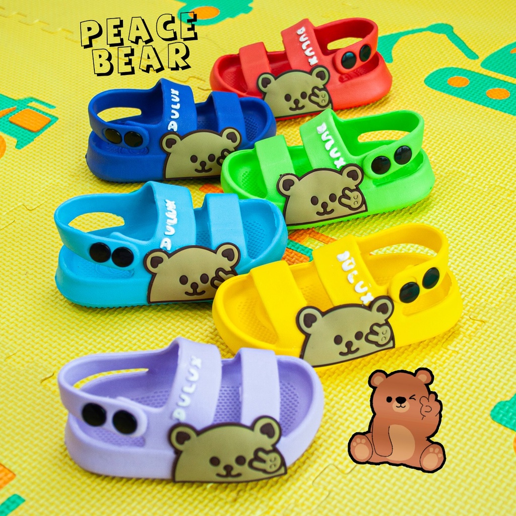 Sandal Slop Anak Perempuan Model Karakter Bear (20-25) - 391/BN