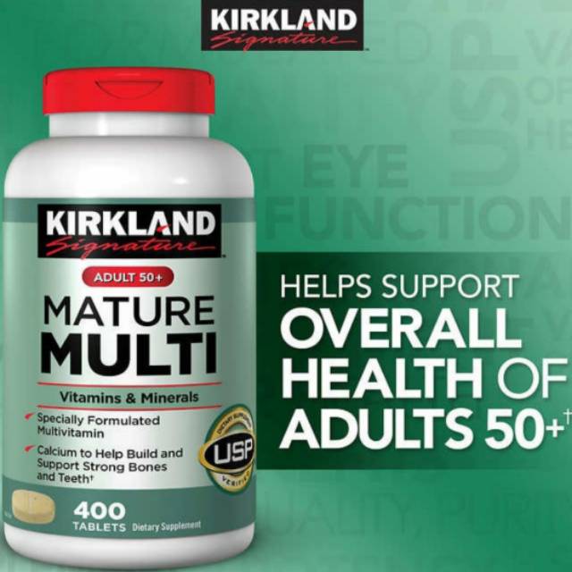 Kirkland Adult 50 + Mature Multi Adults 400 tabs