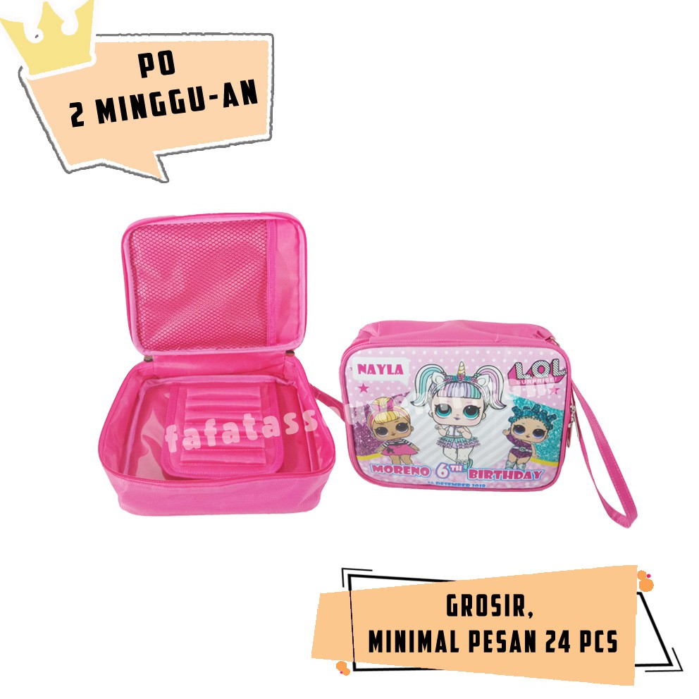 

Souvenir Ultah Kotak Pensil Sekat LOL/ Souvenir Pencil Case anak Premium