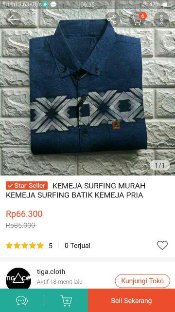 Kemeja Surfing Murah Kemeja Surfing Batik Kemeja Pria Lengan Pendek Baju Distro