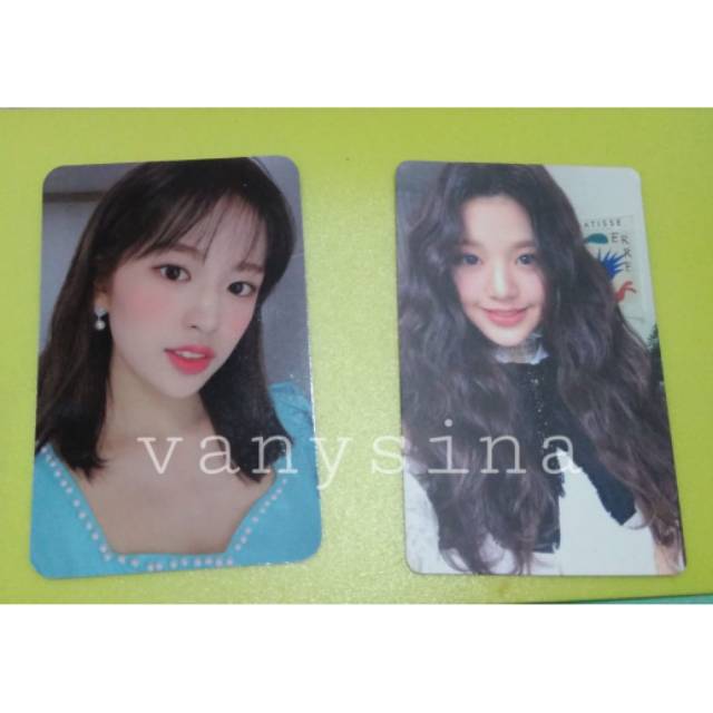 Photocard Yujin oneiric diary (3d) & photocard wonyoung coloriz