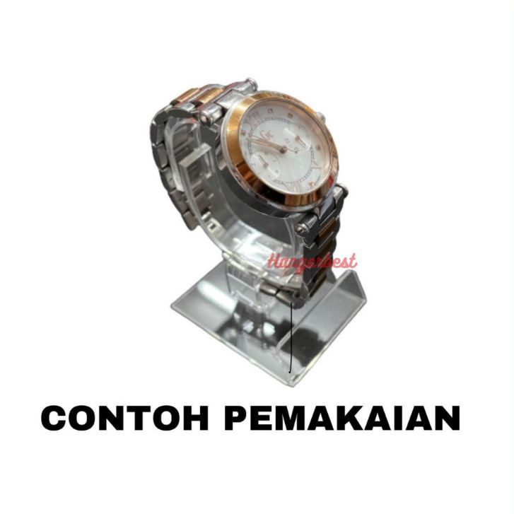 Display Jam Tangan Akrilik Prisma Dudukan Jam Holder Jam Stand Jam Premium Watch Holder