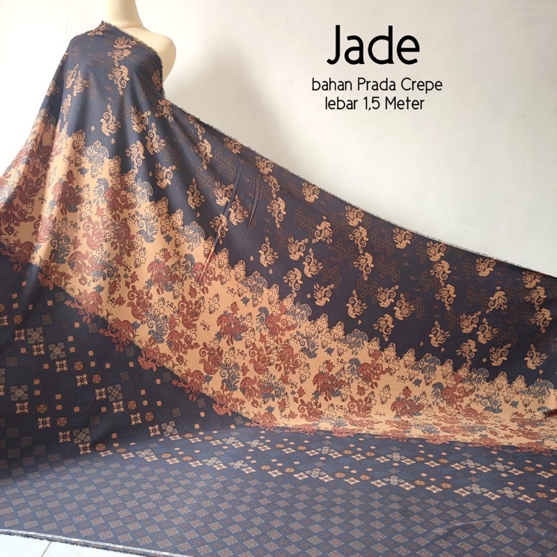 KAIN MOTIF JADE BAHAN PRADA CREPE