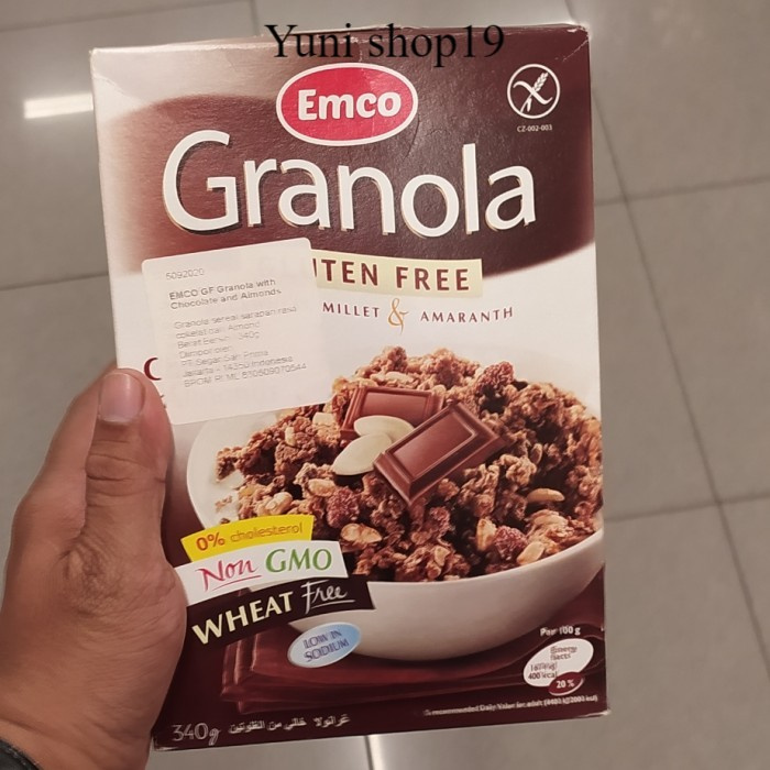 

emco granola gluten free chocolate 340gr