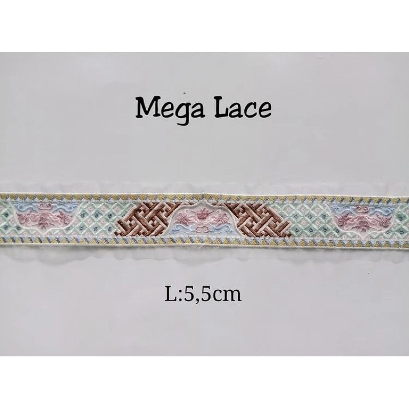 Bordir Renda Mega (Per Meter)