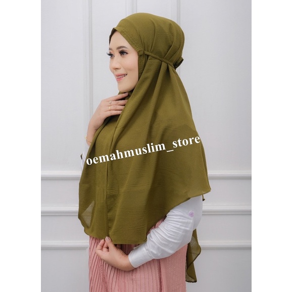 Hannah jumbo bergo Maryam diamond / Jilbab bergo instan jumbo non pet