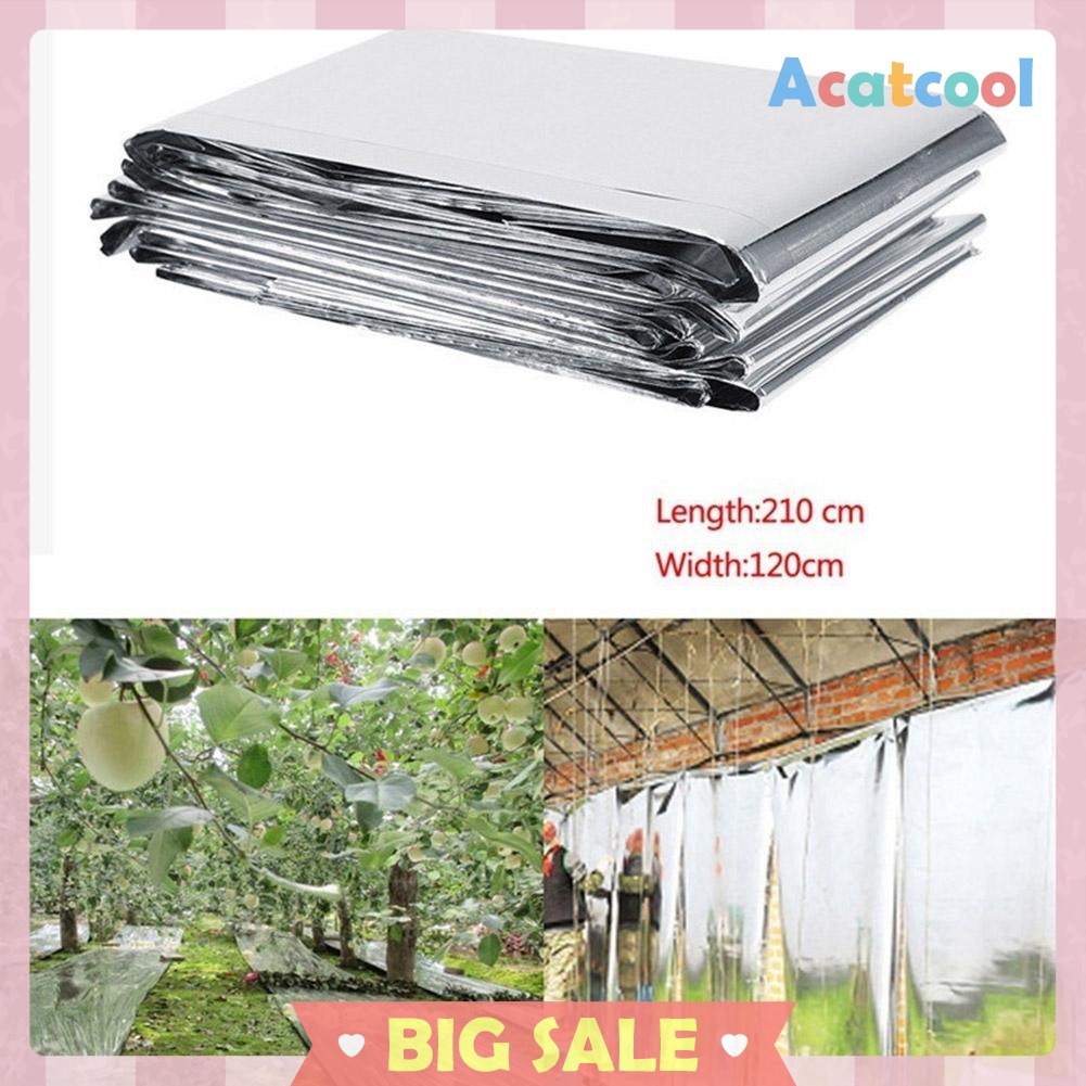 210x120cm Reflective Film Plants Garden Greenhouse Covering Foil Sheets