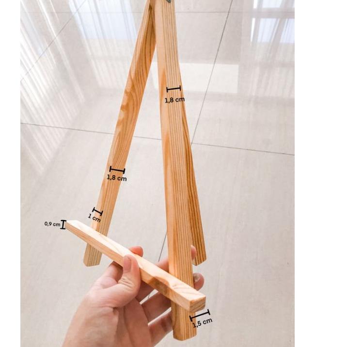 

[KODE PRODUK 78RK89348] Wooden Easel | Bypainters | 30x22Cm High Quality Easel, Thick, & Durable | Easel Kayu | Stand Lukis