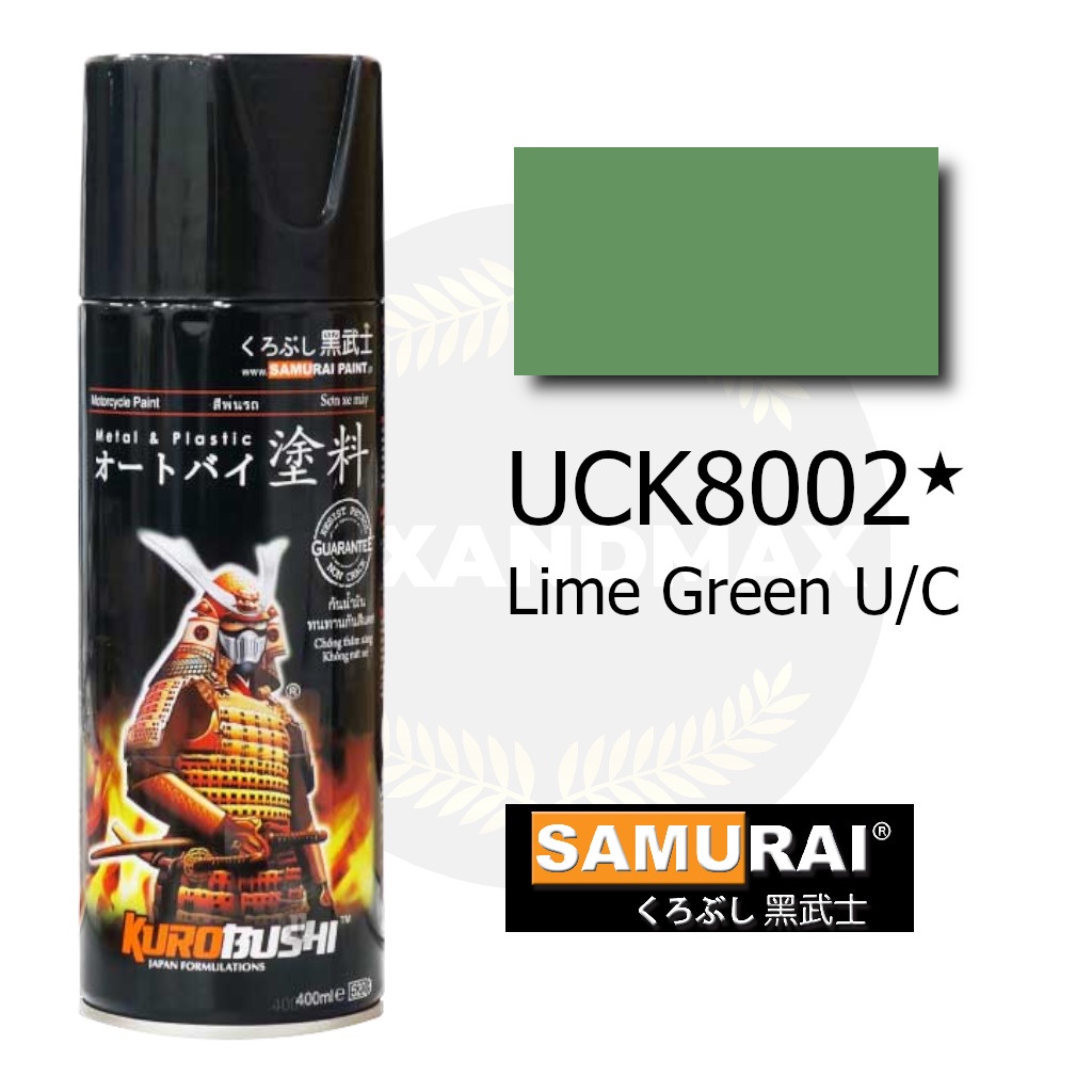 Samurai Paint Lime Green U/C UCK8002  400 ml - Cat Semprot