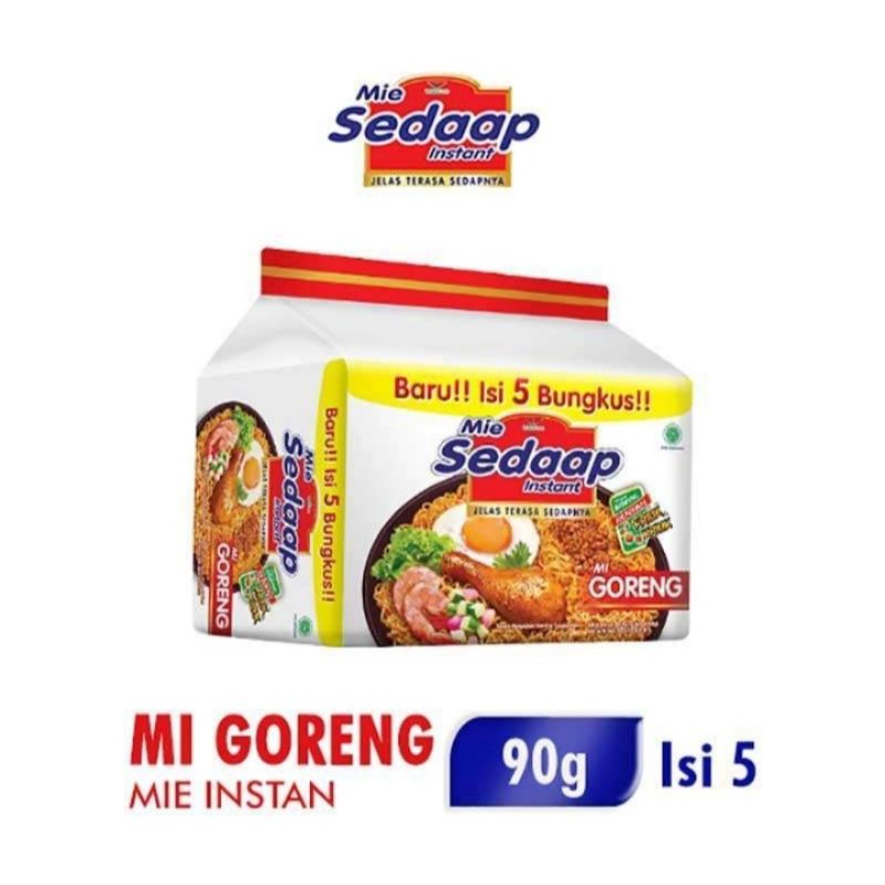 

Sedaap mie Goreng 90g (isi 5pcs)
