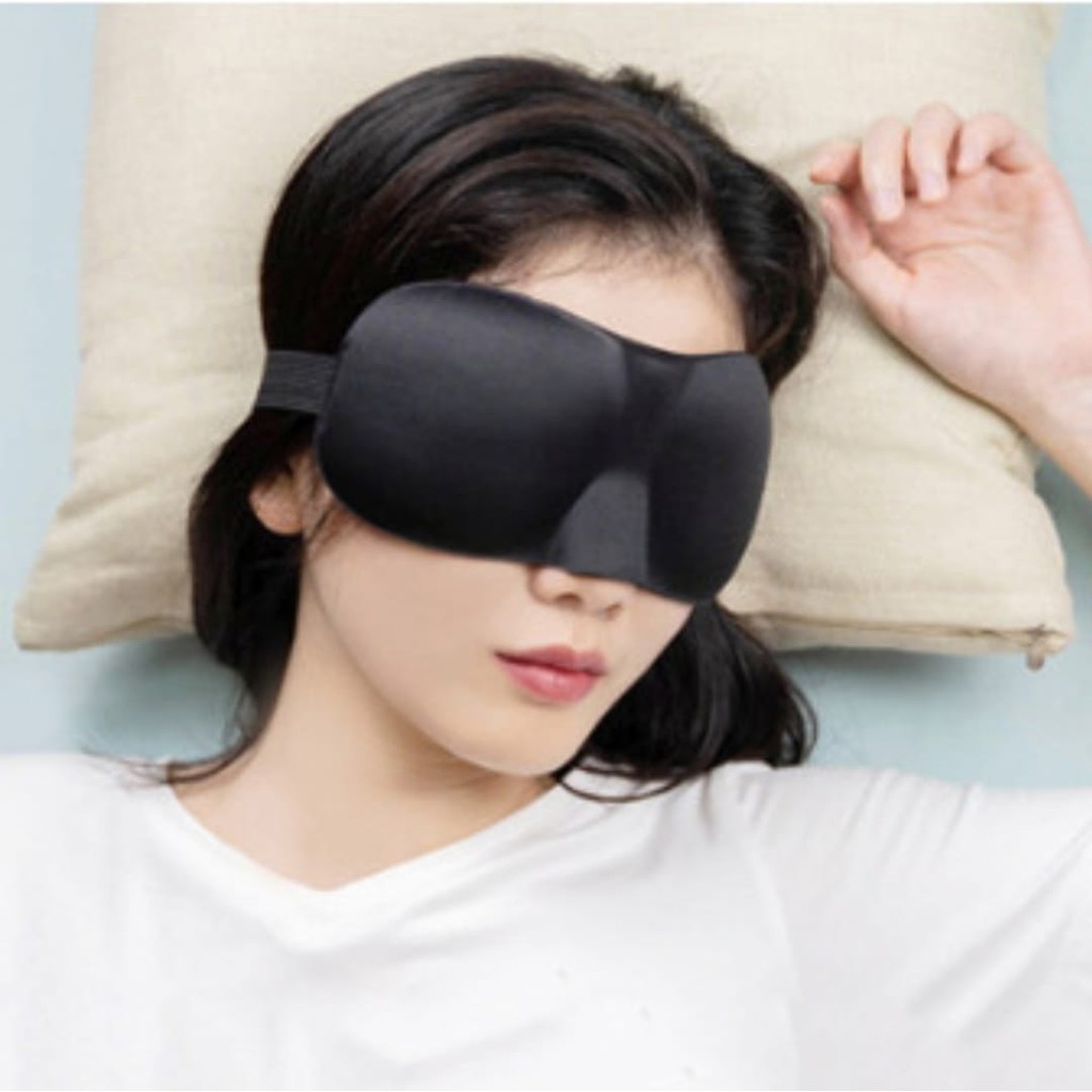 3D Sleep Eye Mask Travel Soft Kacamata Penutup Mata Saat Tidur
