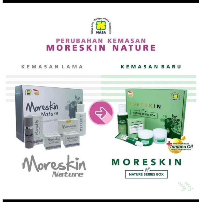 MORESKIN NATURE NASA SKINCARE DAY CREAM NIGHT CREAM