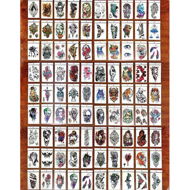 RANDOM tatto temporary setengah lengan