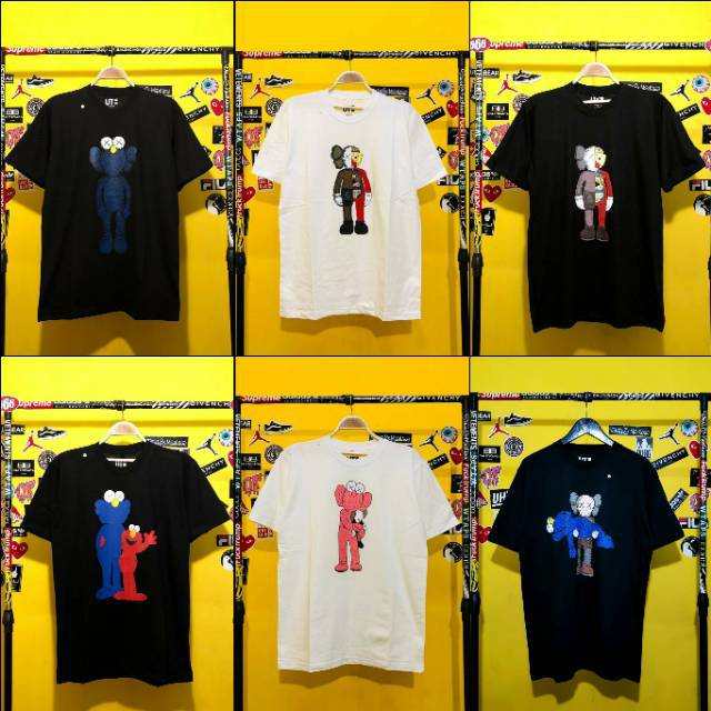  Kaos  Baju  Uniqlo  x Kaws Premium Shopee Indonesia