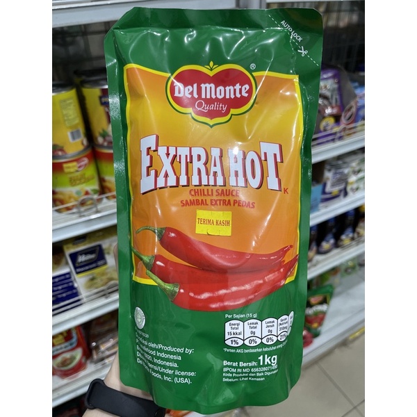 Sambal extra pedas Del Monte 1KG / saos chilli sauce