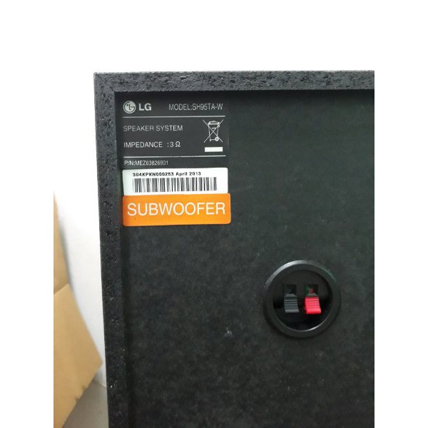 dijual subwoofer pasif LG 6inch 300watt cocok buat home theater atau dll khusus gosend atau grab