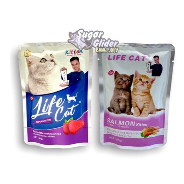 LIFE CAT POUCH TUNA KITTEN 85gr Wet Cat Food Makanan Kucing Basah