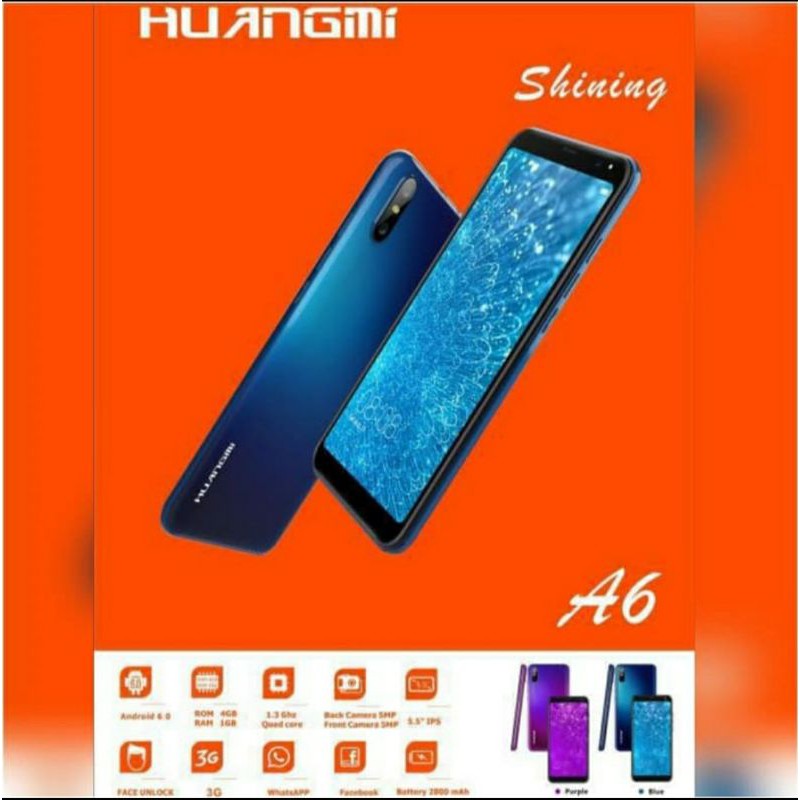 HUANGMI A6 ANDROID 5.5 INCH RAM 1GB FULLVIEW GARANSI RESMI