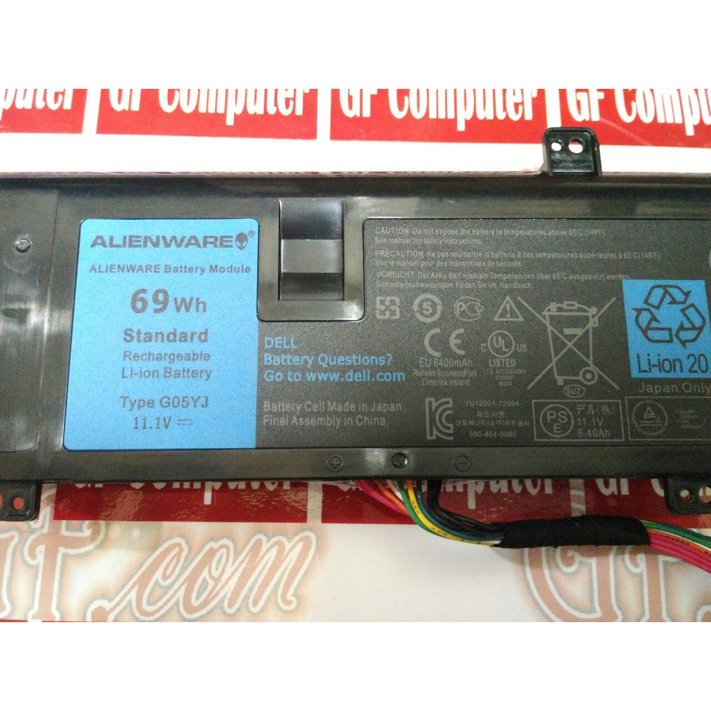 Baterai Batre Battery Laptop Dell Alianware ALW14D-1528 ALW14D-2728 ALW14D-4528 ALW14D-5528 Series