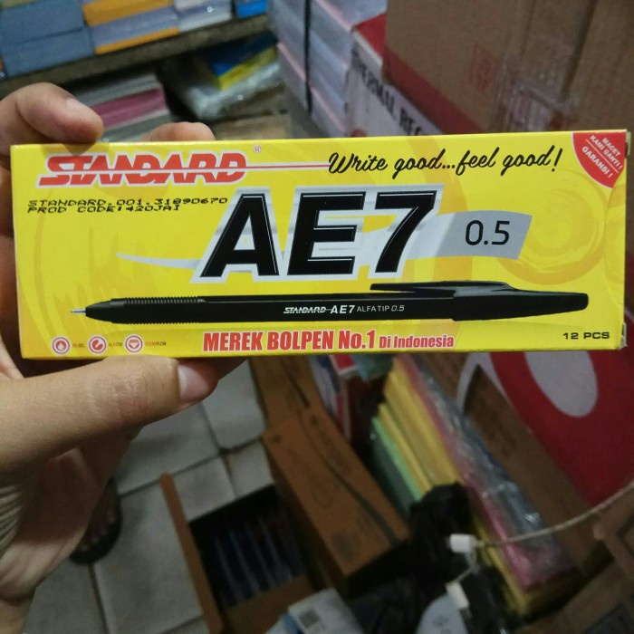 

Dijual Pulpen Standard Ae-7 0.5 Isi 12 Pcs Terbatas