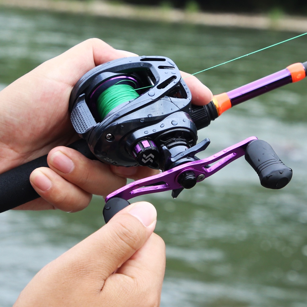 Sougayilang Gaya Baru Baitcasting Fishing Reel Pancing 18 + 1BB 7.2: 1 Rasio Gear Fishing Reel dengan EVA Handle Rill Pancing untuk Memancing Air Tawar