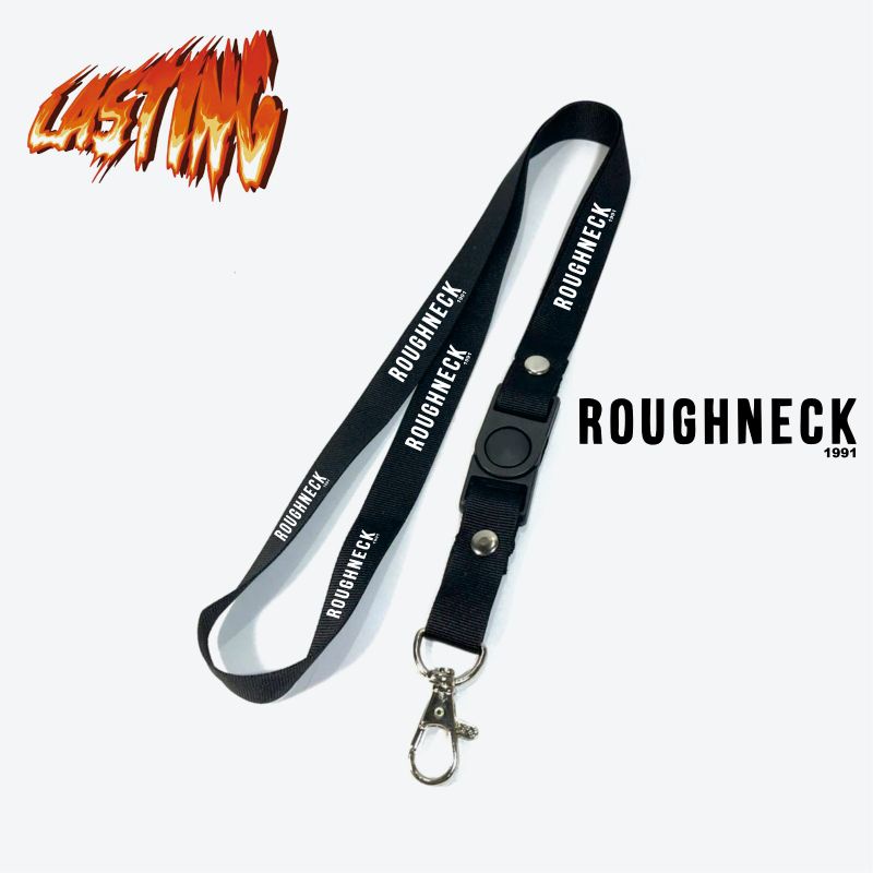 

Lanyard ROUGHNECK tali lanyard DISTRO gantungan kunci name tag id card kartu nama / lanyard podss vapee ROUGHNECK gantungan / bisa cod lanyard best seller lanyard hitam lanyard murah