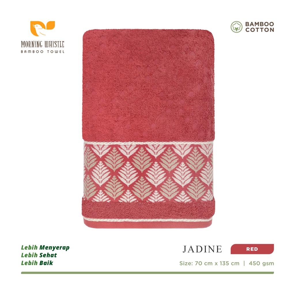 MWB Handuk Mandi Dewasa Morning Whistle Bamboo JADINE / Handuk Mandi / Handuk Dewasa 70 x 135 cm