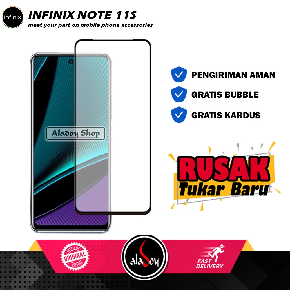 Tempered Glass INFINIX NOTE 11S 2021 Anti Gores Layar Screen Protector