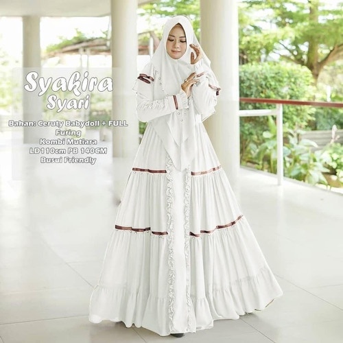 GAMIS SYARI SYAKIRA BAHAN CERUTY BABYDOLL MIX MOSSCRAPE MIX MUTIARA BUSUI GAMIS SYARI JUMBO SET KHIMAR LD 110 SYARI CERUTY BABYDOLL PREMIUM SYARI TERBARU 2023 KEKINIAN